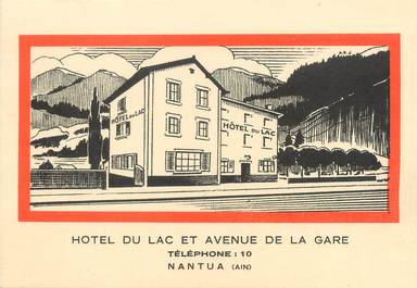 CPA FRANCE 01 "Nantua, hôtel du Lac et avenue de la gare"
