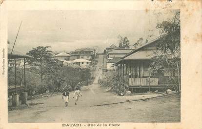 CPA CONGO BELGE "Matadi, rue de la poste"