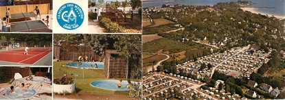 / CPSM FRANCE 56 "Carnac plage" / CAMPING / LIVRET