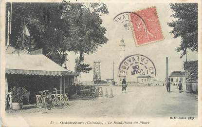 CPA FRANCE 14 "Ouistreham Riva Bella, le rond point du phare"