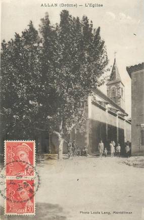 CPA FRANCE 26 "Allan, l'église"