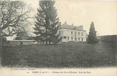 CPA FRANCE 35 "Vern, château du Clos d'Orrière"