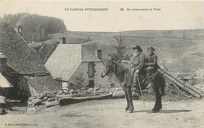 / CPA FRANCE 15 "Le Cantal pittoresque" / CHEVAL