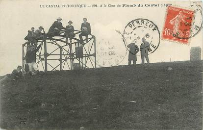 / CPA FRANCE 15 "A la cime du plomb du Cantal"