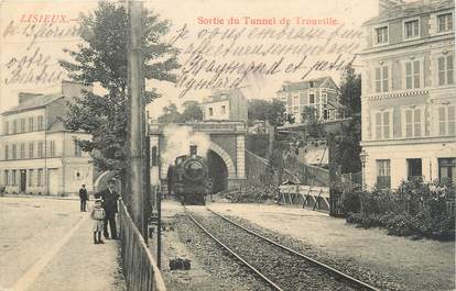 CPA FRANCE 14 "Lisieux, sortie du tunnel de Trouville"