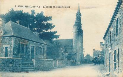 CPA FRANCE 22 "Pleubian, l'église et le monument"