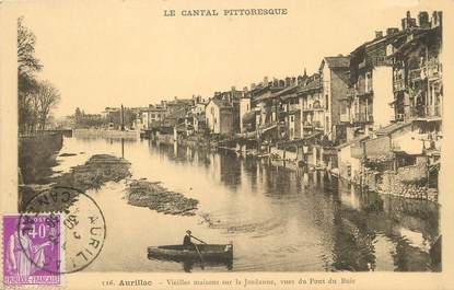 / CPA FRANCE 15 "Aurillac, vieilles maisons sur la Jordanne"