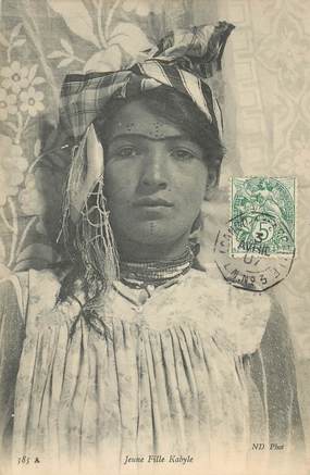 CPA ALGERIE "Scènes et types, Jeune fille Kabyle"