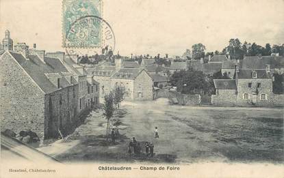 CPA FRANCE 22 "Châtelaudren, champ de foire"