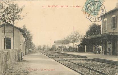 CPA FRANCE 21 "Saint Thibault, la gare"