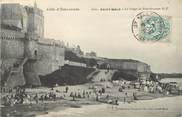 35 Ille Et Vilaine / CPA FRANCE 35 "Saint Malo, la plage du bon secours"