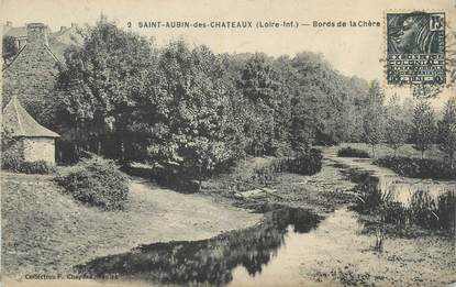 CPA FRANCE 44 "Saint Aubin des Châteaux, bords de la Chère"