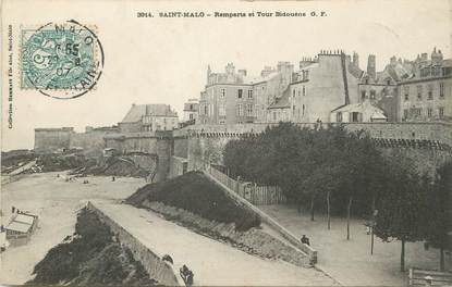 / CPA FRANCE 35 "Saint Malo, remparts et tour Bidouène"