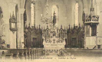 CPA FRANCE 44 "Saint Philibert de Bouaine, intérieur de l'église"