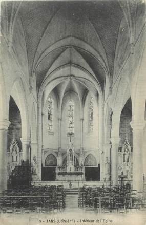 CPA FRANCE 44 "Jans, intérieur de l'église"