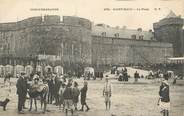 35 Ille Et Vilaine / CPA FRANCE 35 "Saint Malo, la plage" / ÂNE