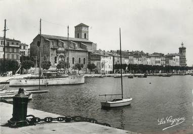 CPSM FRANCE 13 "La Ciotat, le quai Ganteoume et la cathédrale"