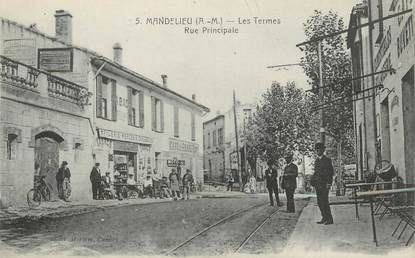 / CPA FRANCE 06 "Mandelieu, les termes, rue principale"