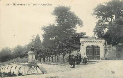 CPA FRANCE 18 "Sancerre, la terrasse Porte César"