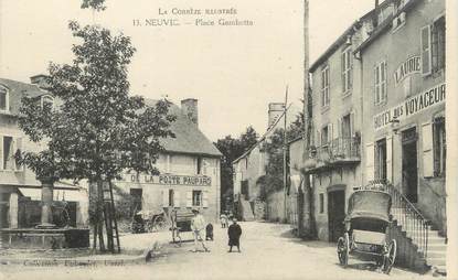 CPA FRANCE 19 "Neuvic, place Gambetta"