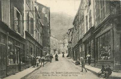 CPA FRANCE 19 "Bort Les Orgues, rue de Paris"