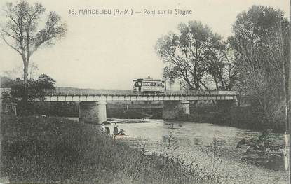 / CPA FRANCE 06 "Mandelieu, pont sur la Siagne"