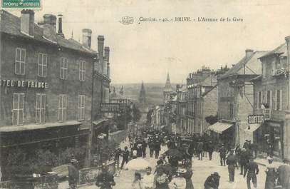 CPA FRANCE 19 "Brive, l'avenue de la gare"