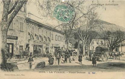 / CPA FRANCE 06 "La Turbie, place detras"