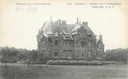CPA FRANCE 44 "Avessac, château de la Châtaigneraie"