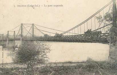 CPA FRANCE 44 "Ancenis, le pont suspendu"