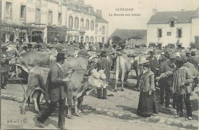 CPA FRANCE 44 "Guérande, le marché aux boeufs"