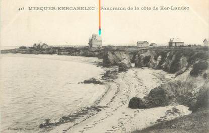 CPA FRANCE 44 "Mesquer Kercabelec, panorama de la côte de Ker Landec"