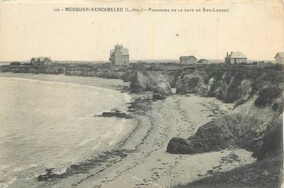 CPA FRANCE 44 "Mesquer Kercabelec, panorama de la côte de Ker Landec "