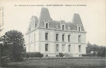 CPA FRANCE 44 "Saint Herblain, château de la Rivaudière "