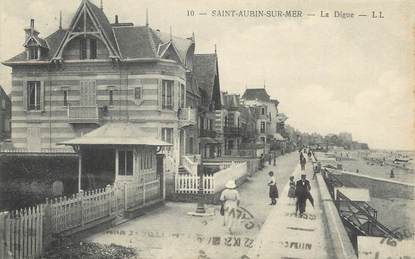 CPA FRANCE 14 "Saint Aubin sur Mer, la digue "