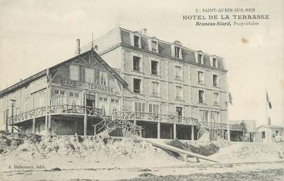 CPA FRANCE 14 "Saint Aubin sur Mer, hôtel de la Terrasse"