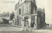 14 Calvado CPA FRANCE 14 "Saint Aubin sur Mer, carrefour de la rue Caillot"