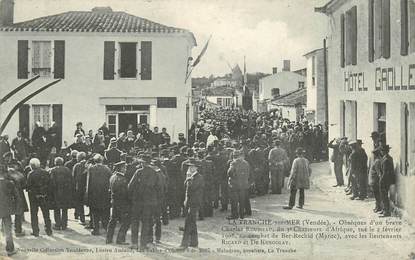 CPA FRANCE 85 "La Tranche sur Mer, obsèques"