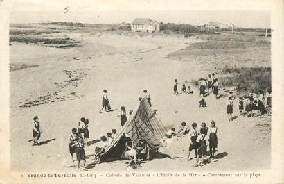 CPA FRANCE 44 "Brandu la Turballe, colonie de vacances l'Etoile de la Mer, campement sur la plage"