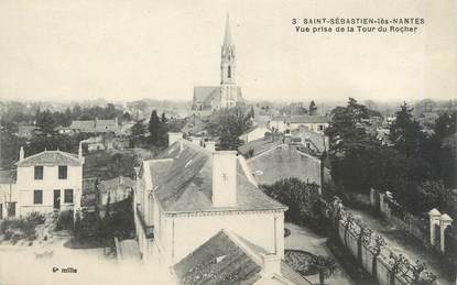 CPA FRANCE 44 "Saint Sebastien Les Nantes, vue prise de la tour du Rocher"