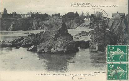 CPA FRANCE 44 "Saint Marc sur Mer, le rocher du Lion"