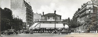 CPSM PANORAMIQUE FRANCE 75016 "Paris, tabac brasserie Le Flandrin"