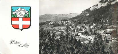 CPSM PANORAMIQUE FRANCE 74 "Le Plateau d'Assy, vue générale"