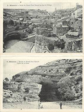 CPA LIVRET FRANCE 34 "Minerve, sortie du grand Pont Naturel"