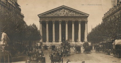 CPA PANORAMIQUE FRANCE 75008 "Paris, l'église de la Madeleine"