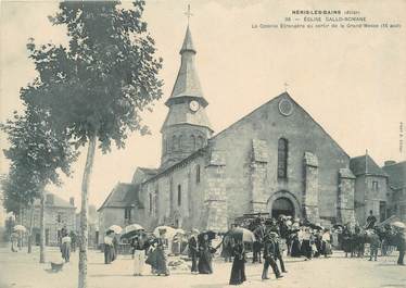 CPA PANORAMIQUE FRANCE 03 "Neris Les Bains, église Gallo Romaine"