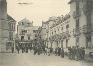 CPA PANORAMIQUE FRANCE 03 "Neris Les Bains, place du bain"