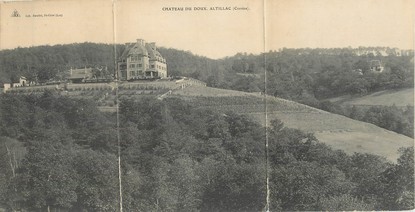 CPA PANORAMIQUE FRANCE 19 "Altillac, château du Doux"