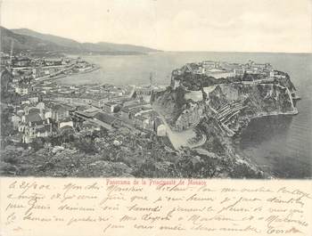 CPA PANORAMIQUE MONACO "Panorama de la Principauté"