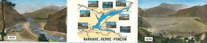 CPSM LIVRET FRANCE 05 "Serre Ponçon, barrage"